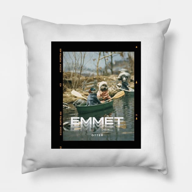 Emmet Otter in the river Pillow by iniandre