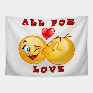 Emoji love emoji art emoji funny Tapestry