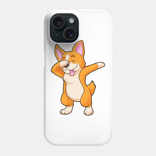 Welsh Corgi at Hip Hop Dance Dab Phone Case by Markus Schnabel