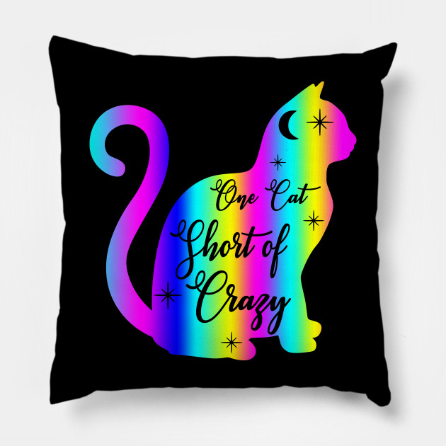 One Cat Short Of Crazy Coffee Lovers Tshirt One Cat Short Of