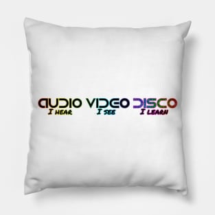 Audio Video Disco Pillow