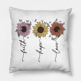 with me love flower Pillow