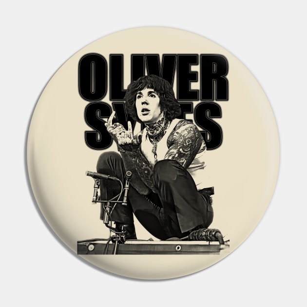 Oliver Sykes Retro Pin by idontwannawait