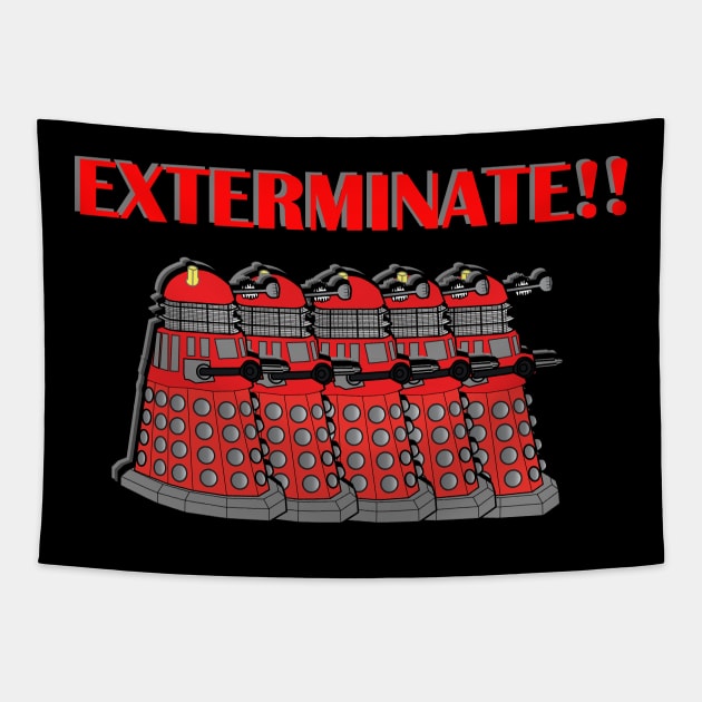 Daleks - Exterminate Tapestry by SOwenDesign