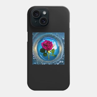 Rose in the glass ball Phone Case