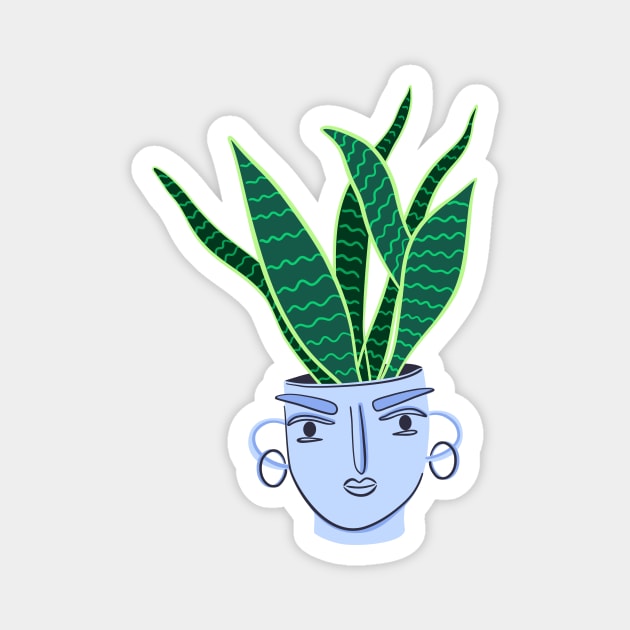 Sansevieria houseplant Magnet by DanielK