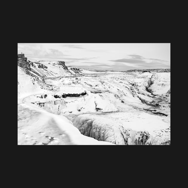 Gullfoss, Iceland B&W by Kate-P-