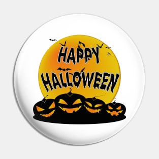 Happy Halloween pumpkins Pin