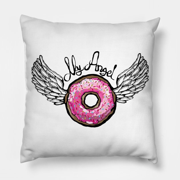 Doughnut Angel Pillow by msmart