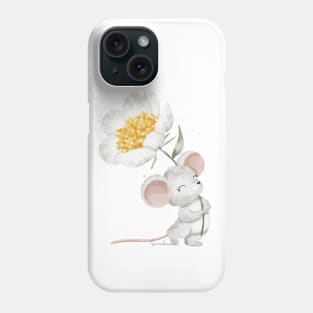 Peony mouse Phone Case