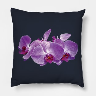 Orchdis - Purple Orchid Trio Pillow