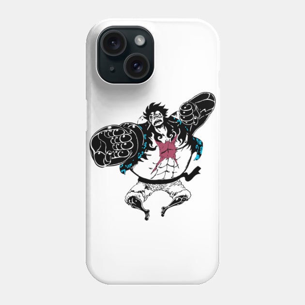 Luffy Gear 4 (Pound Man) Phone Case by animatee