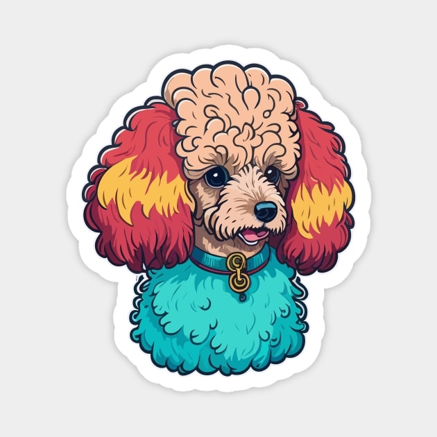 Toy Poodle Portrait Magnet by SpriteGuy95