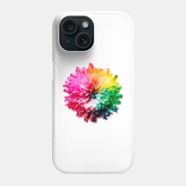 Vivid Surrealistic Flower: A Colorful Masterpiece Phone Case by Lighttera