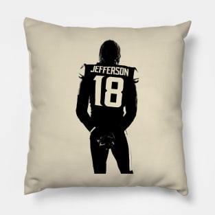 Justin Jefferson Griddy || Drawing Pencil VIntage Pillow