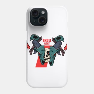 Skull goat Phone Case