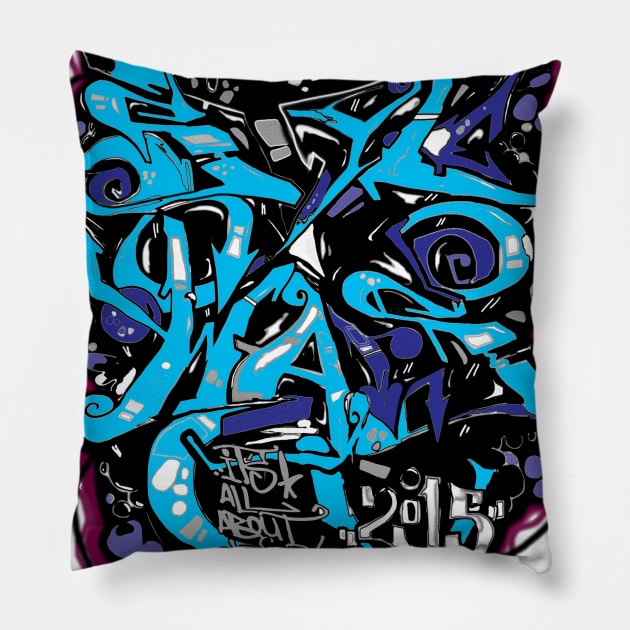 style wars graffiti Pillow by corekt