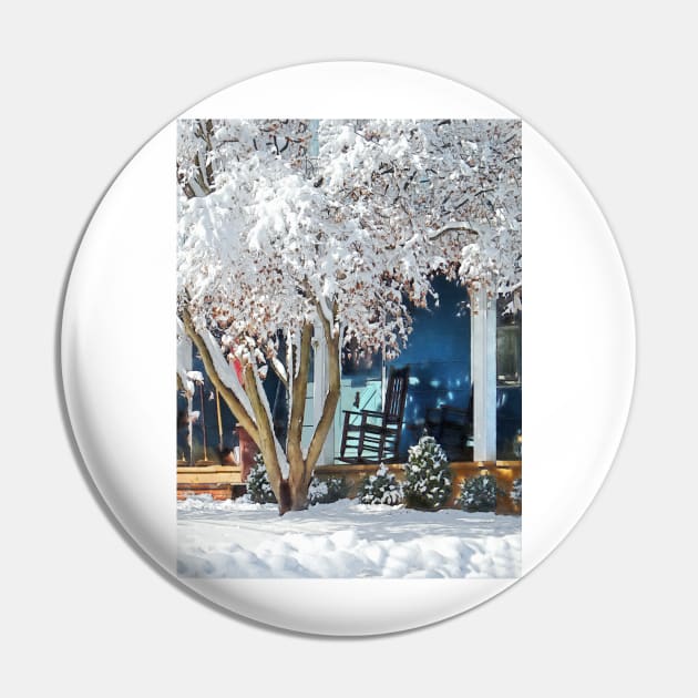 Rocking Chair on Porch in Winter Pin by SusanSavad