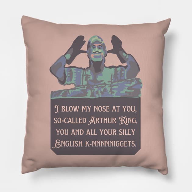 Holy Grail French Taunt Pillow by Slightly Unhinged