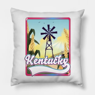 Kentucky Travel postcard Pillow