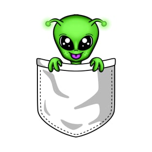 Cute alien pocket T-Shirt