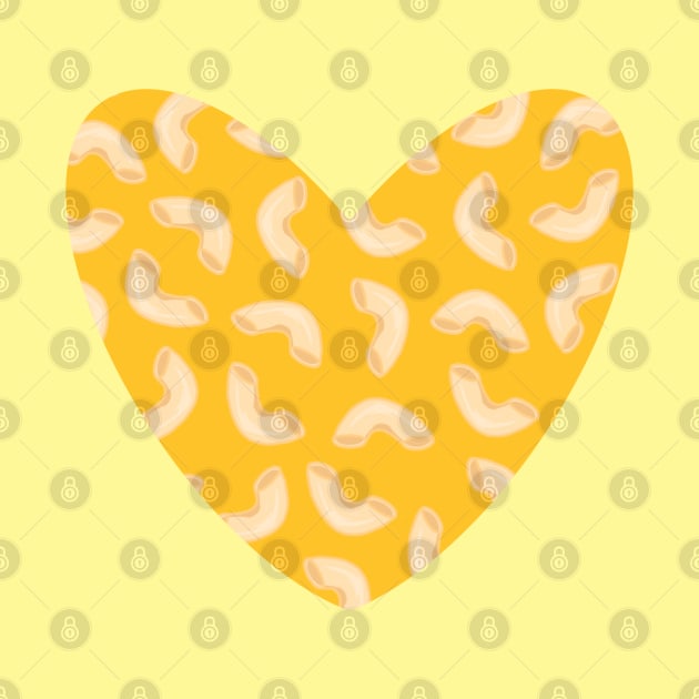 Mac and Cheese Pasta Heart by bloomingviolets