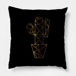 Cactus vase - Cactus Geometric - Geometric Art Pillow