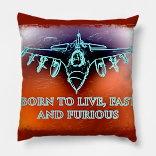 Fighter Jet Born s6h9 Pillow