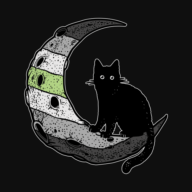 Agender Cat Moon by Psitta