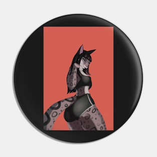 Snow Leopard Pinup Pin