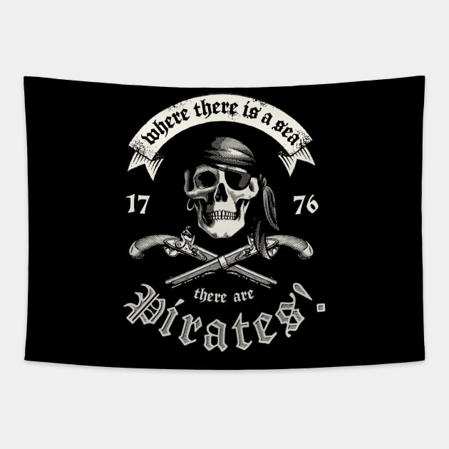 Pirates pride Tapestry by Designkix