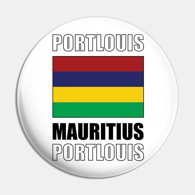 Flag of Mauritius Pin by KewaleeTee