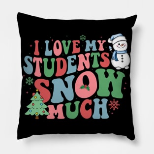 I Love My Students Snow Much Teacher Pillow