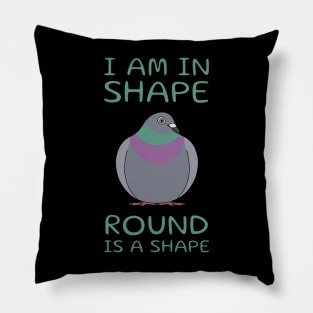 Round Is A Shape Pigeon Pillow