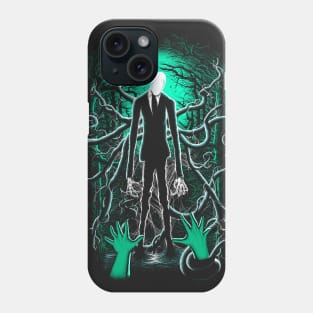 Slender Man (sea green) Phone Case