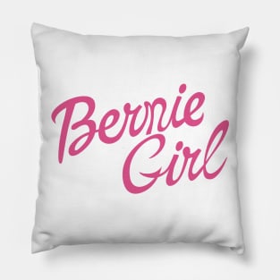 Bernie Girl pink Pillow