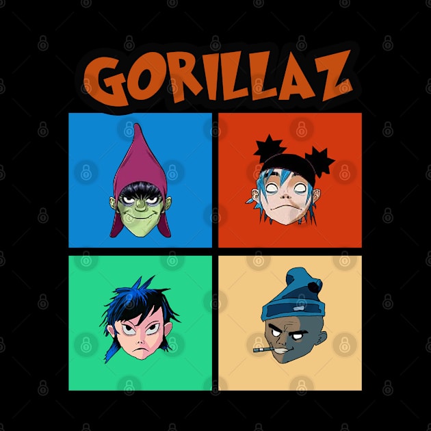 gorillaz by hanina