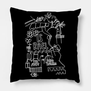 Tel Aviv, Jerusalem, Israel Travel Pillow