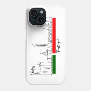 Doha Skyline - Qatar 2022 - Portugal Phone Case