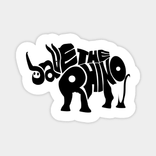 Save The Rhinos Magnet