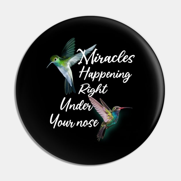 Hummingbird Spiritual Motivational Birds Lovers Gift Pin by YANISOVE