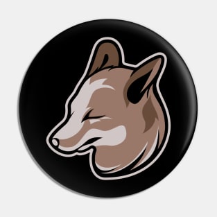 Sleek Fox Head Design Pin