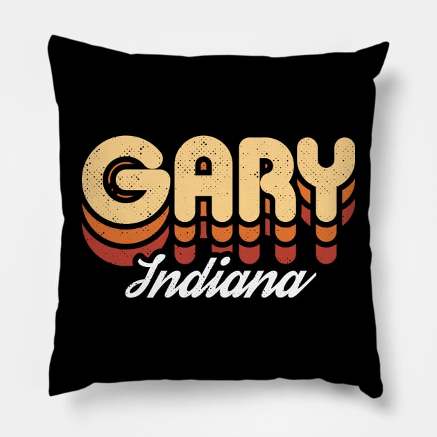 Retro Gary Indiana Pillow by rojakdesigns