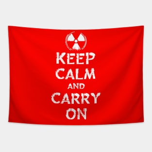 Radioactive Keep Calm and Carry On Tapestry