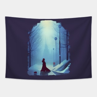 Winter Lady Tapestry