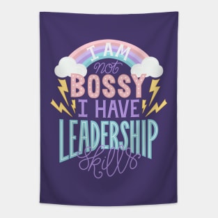 Not Bossy Lettered Quote Tapestry