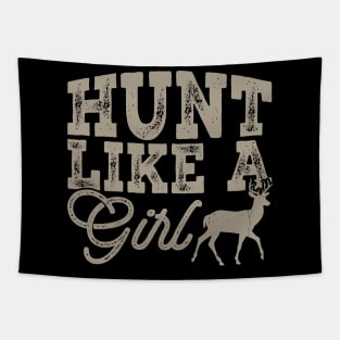 Hunt Like A Girl T shirt For Women Tapestry