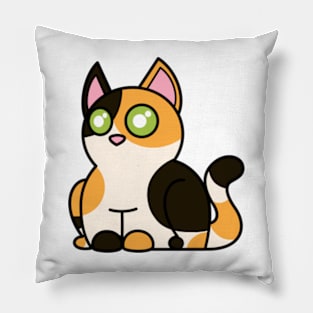 Plump Cat Calico Pillow