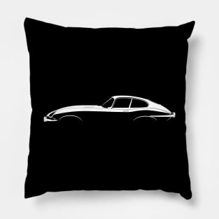 Jaguar E-Type Silhouette Pillow