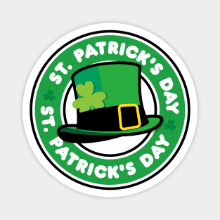 St Patrick's Day Leprechauns Hat Magnet